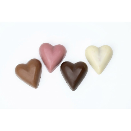 Coeurs fourré praliné